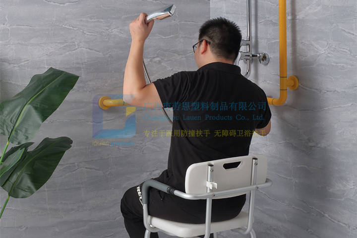 安全衛(wèi)浴設備-衛(wèi)生家老人助力扶手，折疊沐浴凳 (1)